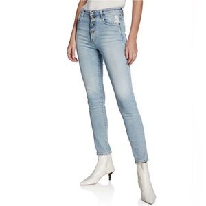 IRO Experience Slim High Rise Jeans in Light Wash Sz 26